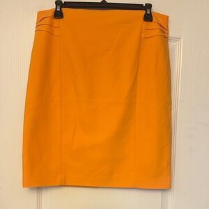 Express Bright Orange Mustard yellow Pencil Skirt